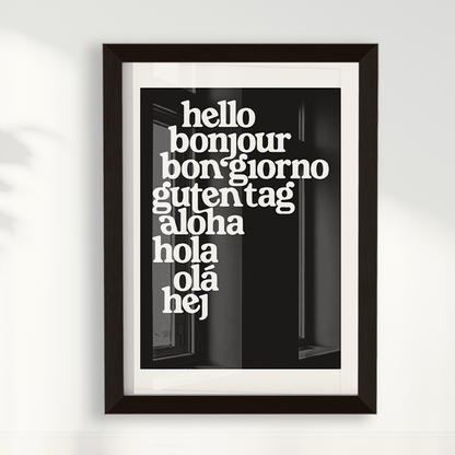 Quadro Hello por Thiago Villas Boas