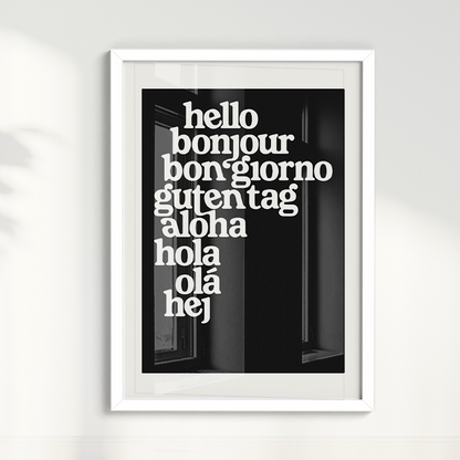 Quadro Hello por Thiago Villas Boas