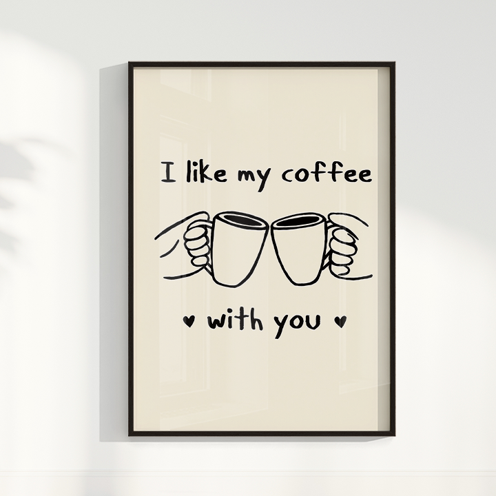 Quadro Coffee With You Bruna Miyuki