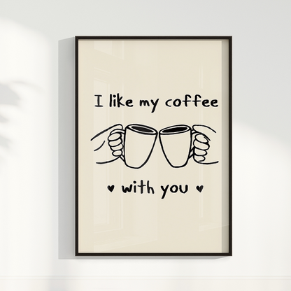 Quadro Coffee With You Bruna Miyuki