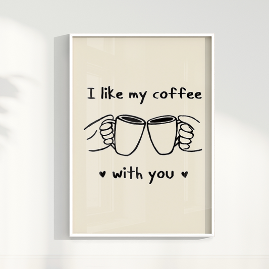 Quadro Coffee With You Bruna Miyuki