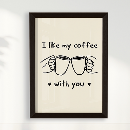 Quadro Coffee With You Bruna Miyuki