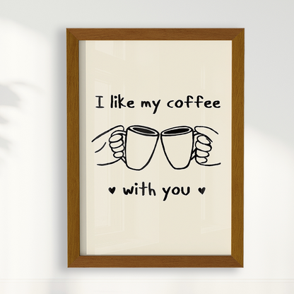 Quadro Coffee With You Bruna Miyuki