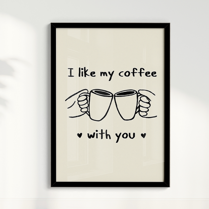 Quadro Coffee With You Bruna Miyuki