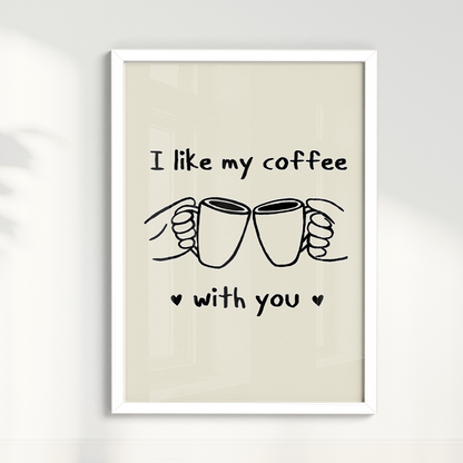 Quadro Coffee With You Bruna Miyuki