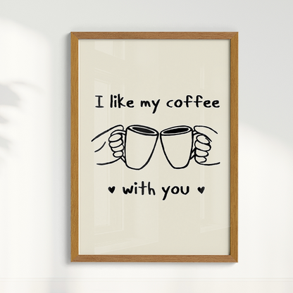 Quadro Coffee With You Bruna Miyuki