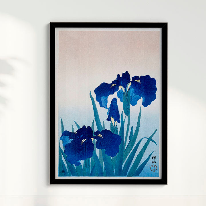 Quadro Iris Flowers por Ohara Koson