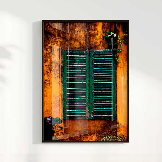 Quadro uma Janela verde por Larissa Heitmann