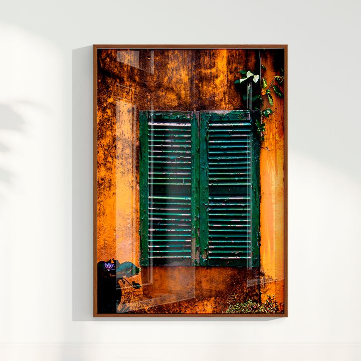 Quadro uma Janela verde por Larissa Heitmann