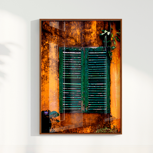 Quadro uma Janela verde por Larissa Heitmann