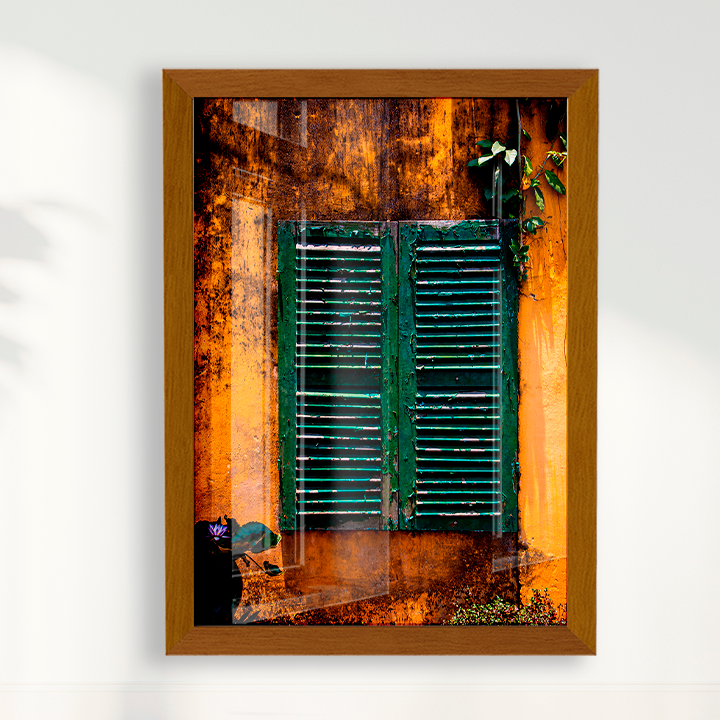 Quadro uma Janela verde por Larissa Heitmann