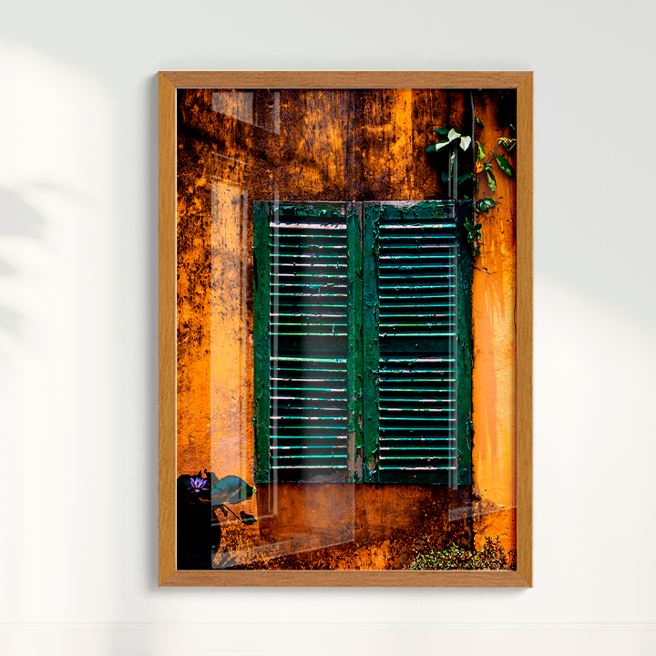 Quadro uma Janela verde por Larissa Heitmann