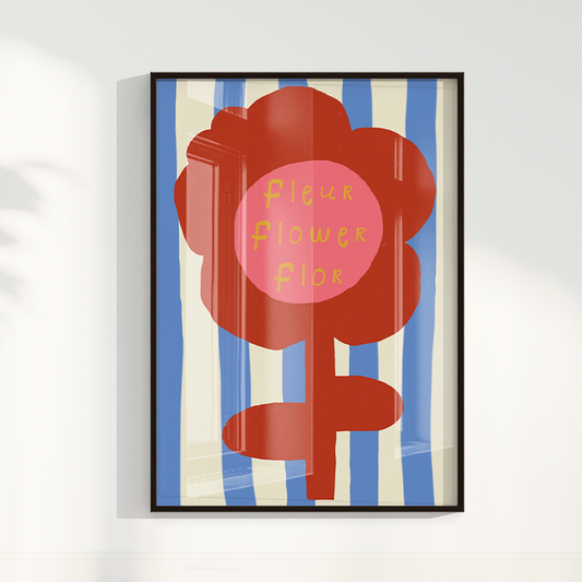 Quadro Fleur, Flower, Flor por Heloisa Camargo