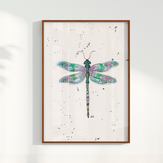 Quadro Libélula por Aquarelando