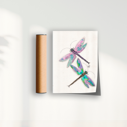 Quadro Libélulas por Aquarelando