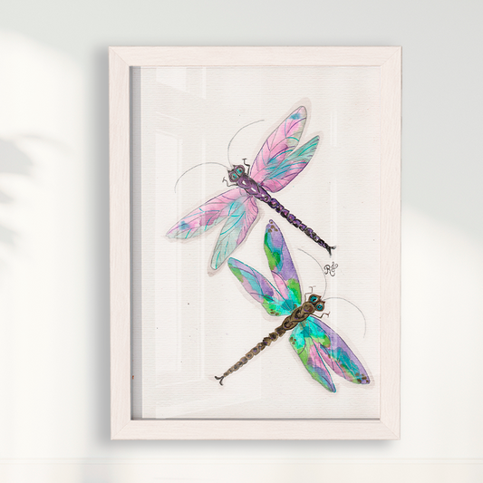 Quadro Libélulas por Aquarelando