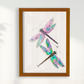Quadro Libélulas por Aquarelando