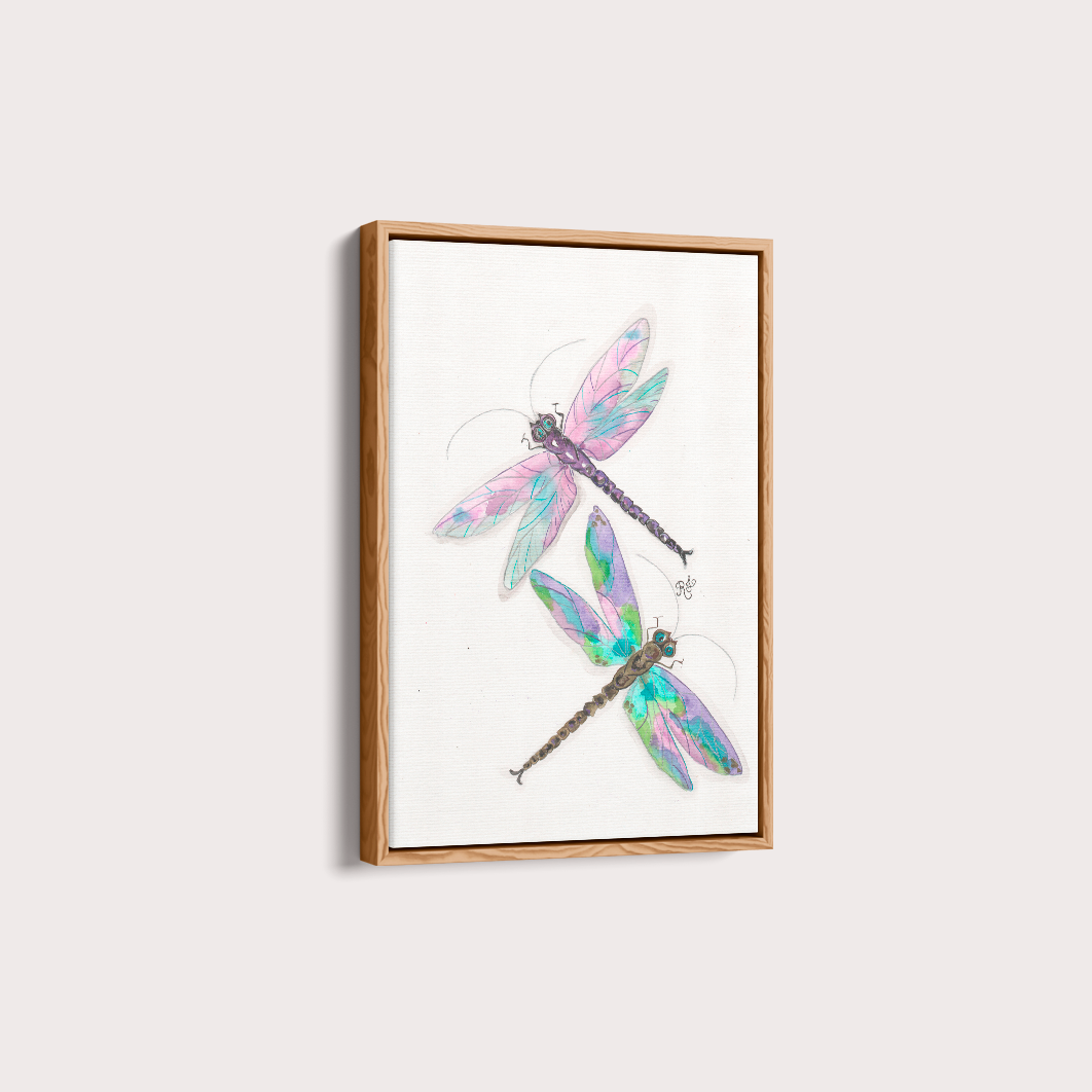 Quadro Libélulas por Aquarelando