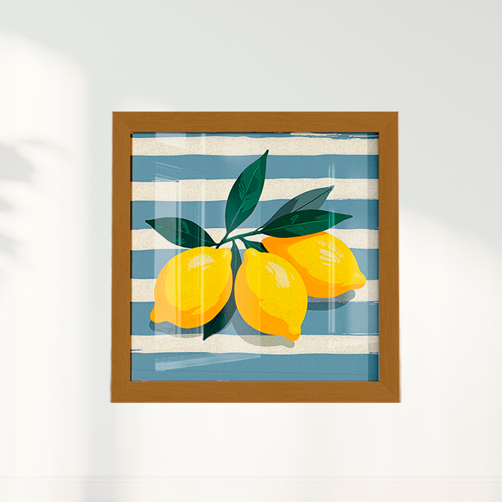 Quadro limão siciliano quadrado II