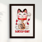 Quadro Lucky Cat por Rayana Karoline