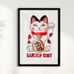 Quadro Lucky Cat por Rayana Karoline