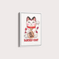 Quadro Lucky Cat por Rayana Karoline