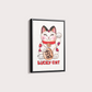 Quadro Lucky Cat por Rayana Karoline