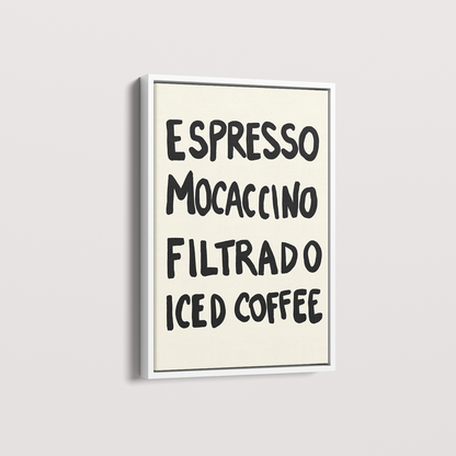 Quadro Menu do dia por Bruna Miyuki