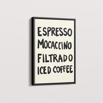 Quadro Menu do dia por Bruna Miyuki