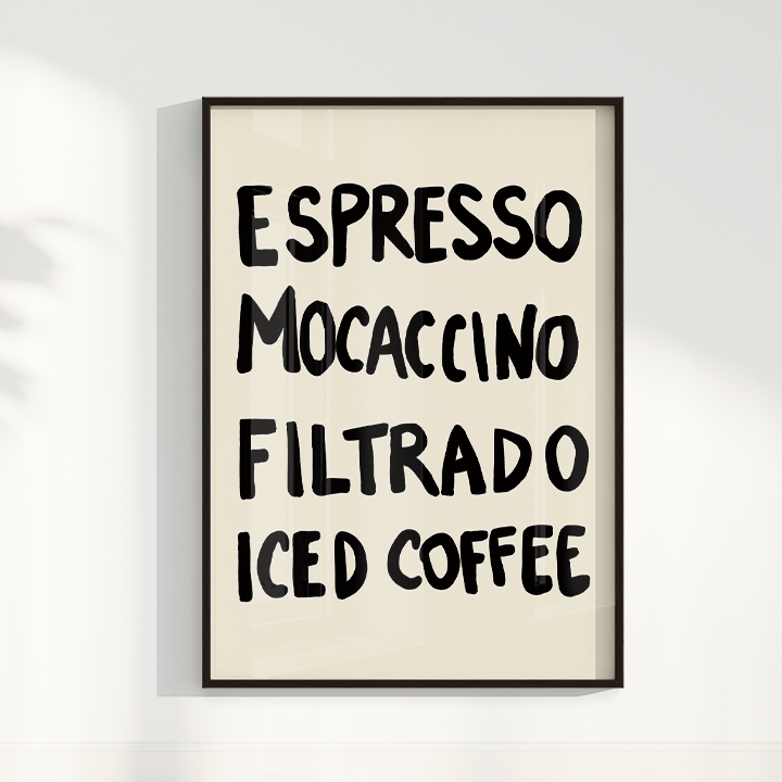 Quadro Menu do dia por Bruna Miyuki