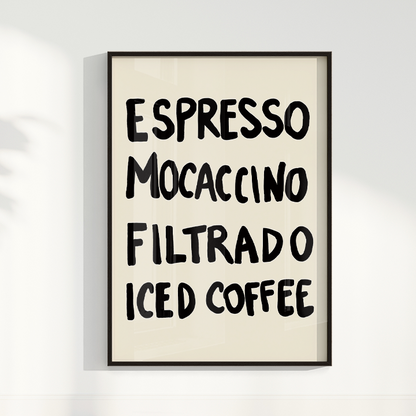 Quadro Menu do dia por Bruna Miyuki