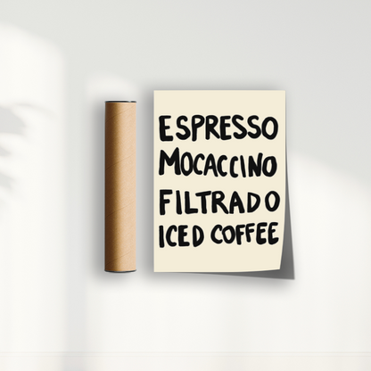 Quadro Menu do dia por Bruna Miyuki