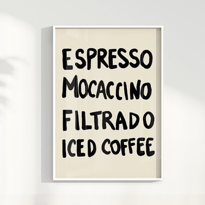 Quadro Menu do dia por Bruna Miyuki