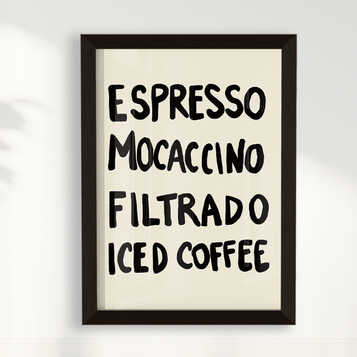 Quadro Menu do dia por Bruna Miyuki