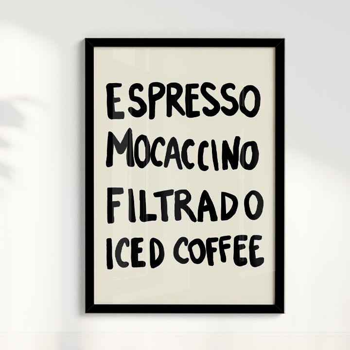 Quadro Menu do dia por Bruna Miyuki