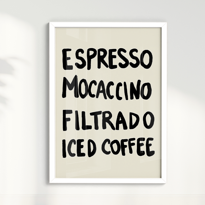 Quadro Menu do dia por Bruna Miyuki