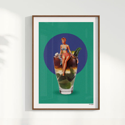 Quadro Pin up Coquetel por Adoro Cores