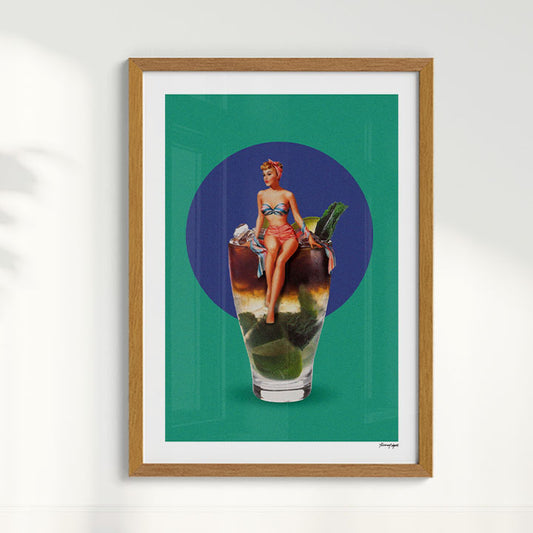 Quadro Pin up Coquetel por Adoro Cores