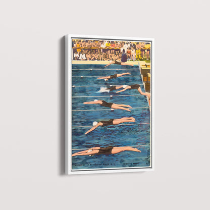 Quadro Natação Vintage
