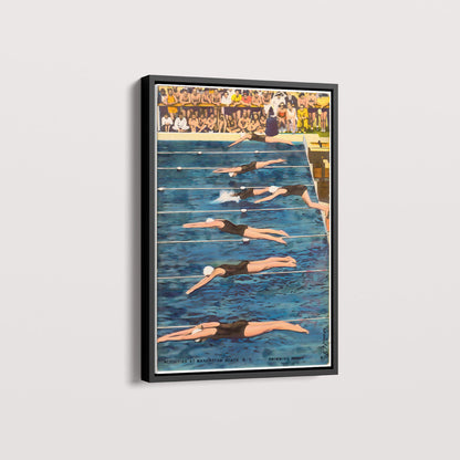 Quadro Natação Vintage