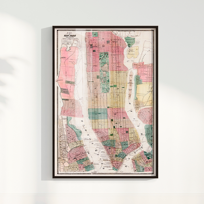 Mapa vintage Nova York