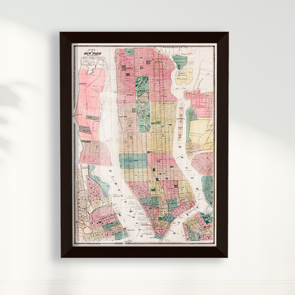 Mapa vintage Nova York