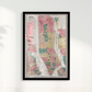 Mapa vintage Nova York