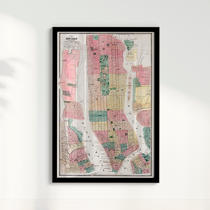 Mapa vintage Nova York