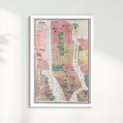 Mapa vintage Nova York