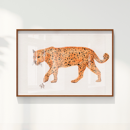 Quadro Onça 3 por Rayana Karoline