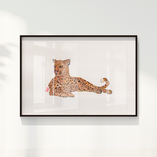 Quadro Onça 4 por Rayana Karoline