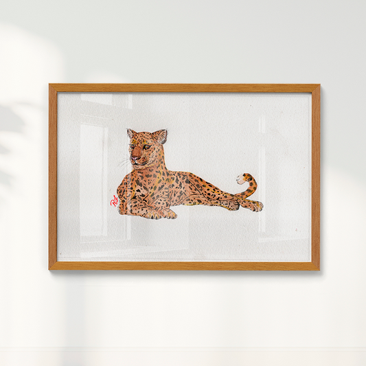 Quadro Onça 4 por Rayana Karoline