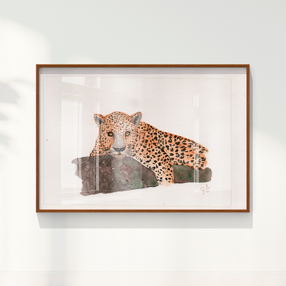 Quadro Onça 2 por Rayana Karoline