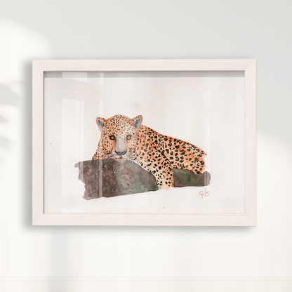 Quadro Onça 2 por Rayana Karoline